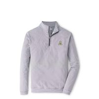 Appalachian State Peter Millar Perth Mini Stripe Stretch 1/4 Zip Pullover