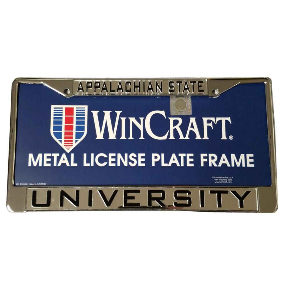  App | Appalachian State Metallic License   Plate Frame | Alumni Hall