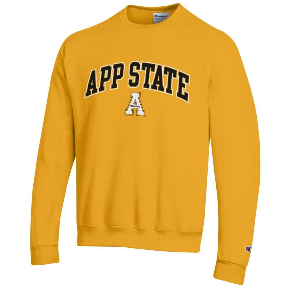 App | Appalachian State Champion Arch Logo Fleece Crew Alumni Hall