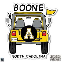  App | Appalachian State Cartoon Jeep Decal | Alumni Hall