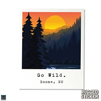 Seasons Design Boone Go Wild Square Decal
