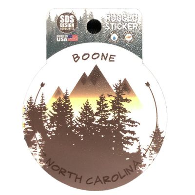  Ahs | Seasons Design Boone App State University Mountains Circle Decal | Alumni Hall