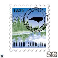  App | Appalachian State Seasons Design North Carolina Stamp Decal | Alumni Hall