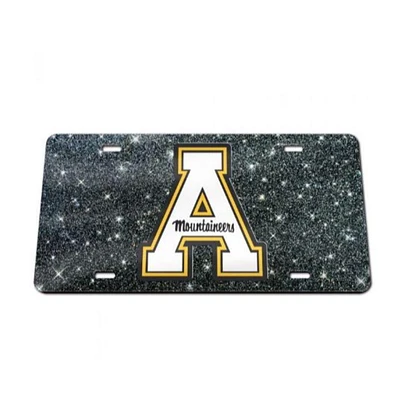 Appalachian State Glitter License Plate