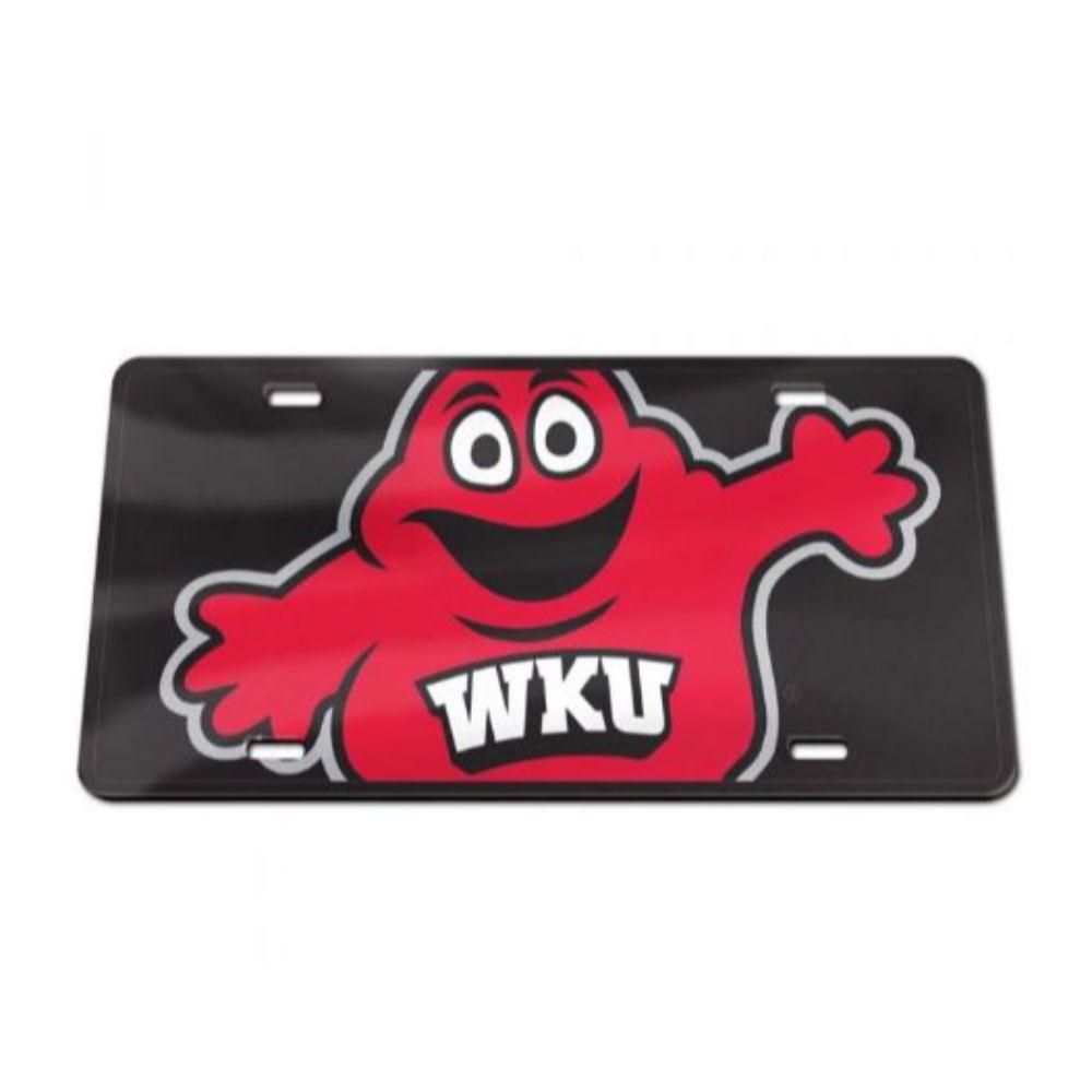 Western Kentucky Acrylic Big Red License Plate