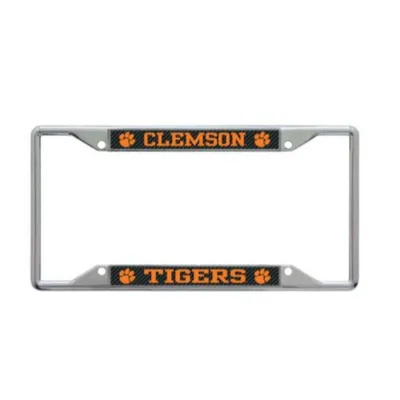  Clemson | Clemson Carbon Fiber Tigers License Plate Frame | Alumni Hall