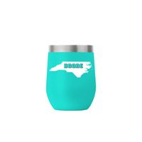  Ahs | Boone State 12 Oz Teal Stemless Tumbler | Alumni Hall