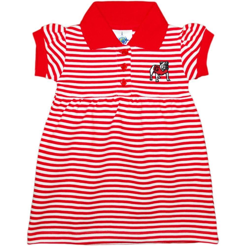 Dawgs | Georgia Infant Striped Game Day Dress Alumni Hall