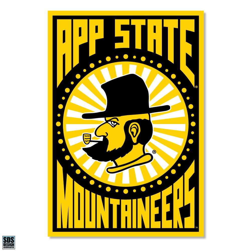 App | Appalachian State Sunburst App State Decal | Alumni Hall