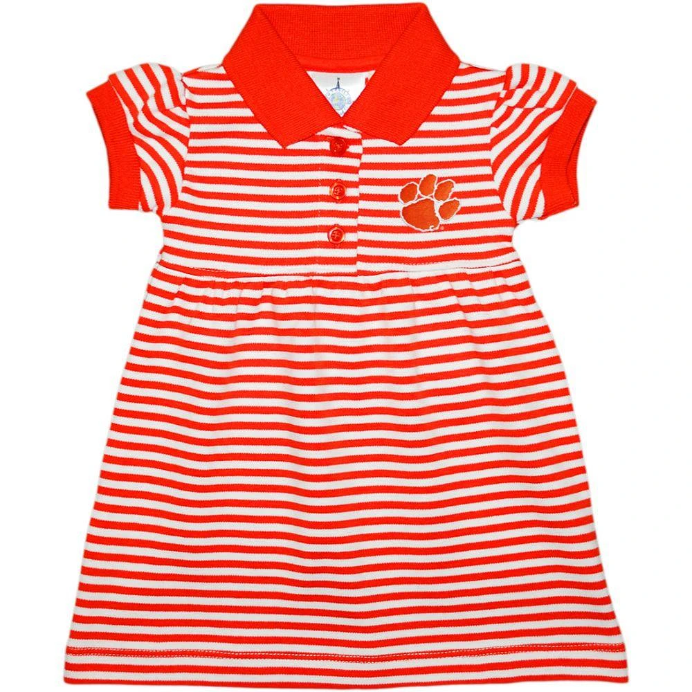 Clemson Infant Striped Game Dress with Bloomers