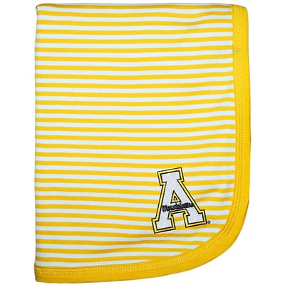 App State Striped Knit Baby Blanket