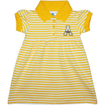 App State Infant Striped Gameday Dress With Bloomer