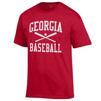 Georgia Champion Men's Basic Baseball Tee Shirt