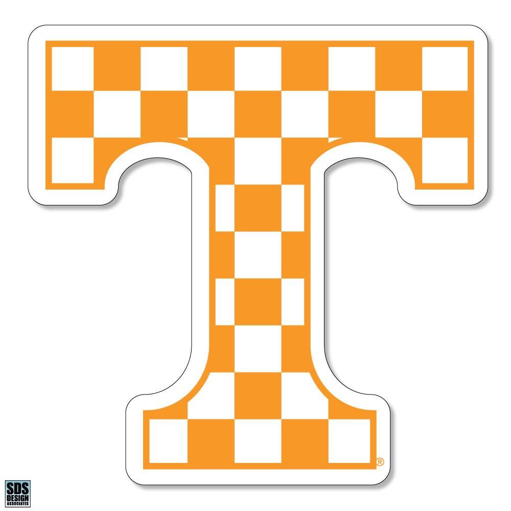  Vols | Tennessee Checkerboard Power T 2  Decal | Alumni Hall
