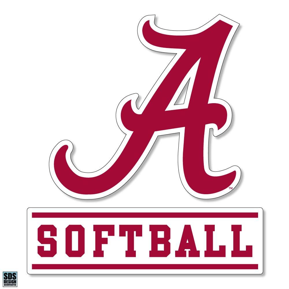  Bama | Alabama Softball 3  Decal | Alumni Hall