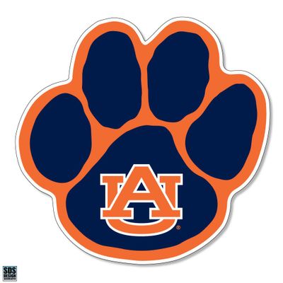  Aub | Auburn Paw 2  Decal | Alumni Hall