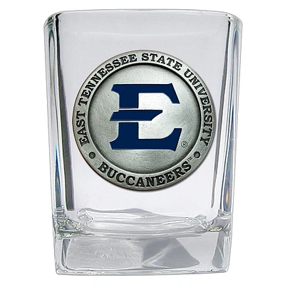 ETSU Heritage Pewter 2 Oz Square Shot Glass