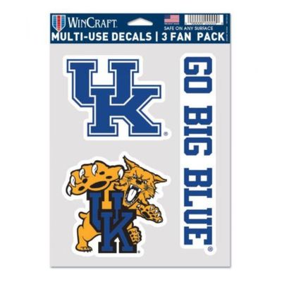 Kentucky Logos 3-Pack Decal