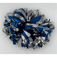 Royal and Silver Go Team Spirit Extra Large Pom