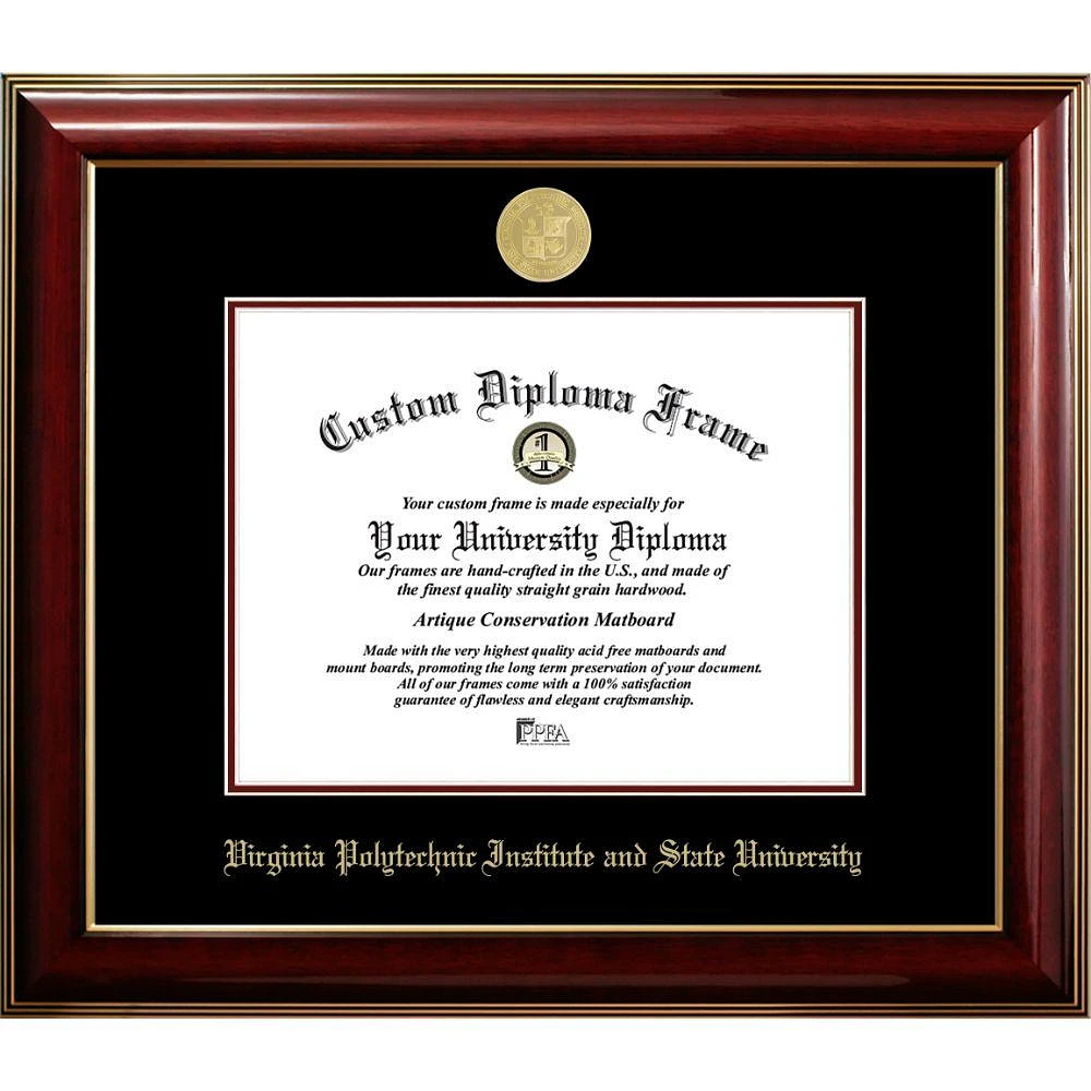 Virginia Tech Classic Diploma Frame