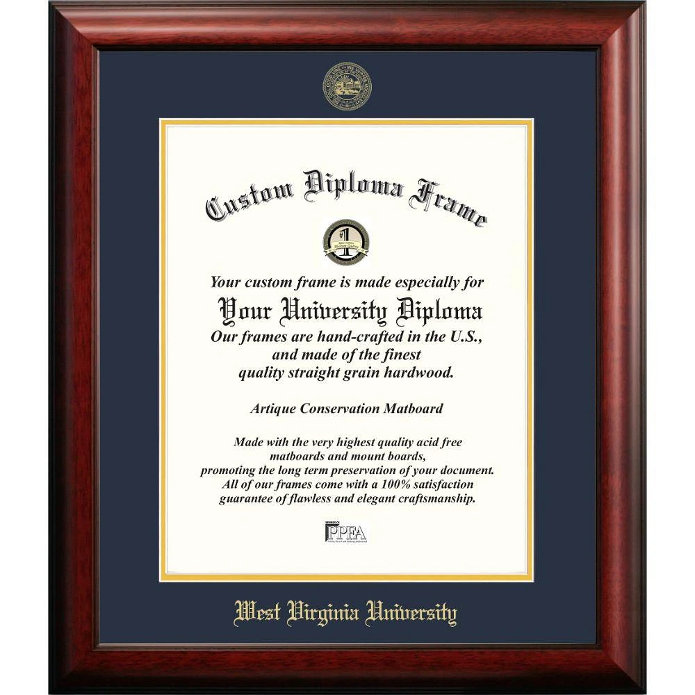 West Virginia University Satin Diploma Frame