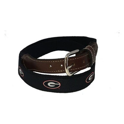 Georgia Belt with Leather Buckle