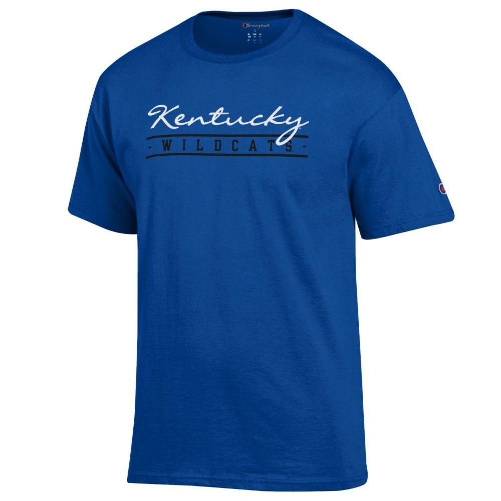 Kentucky Champion Women's Script Bar Mascot Tee