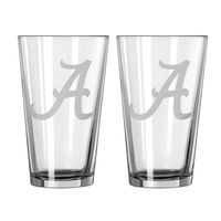 Alabama 16 oz Frost Pint Glass