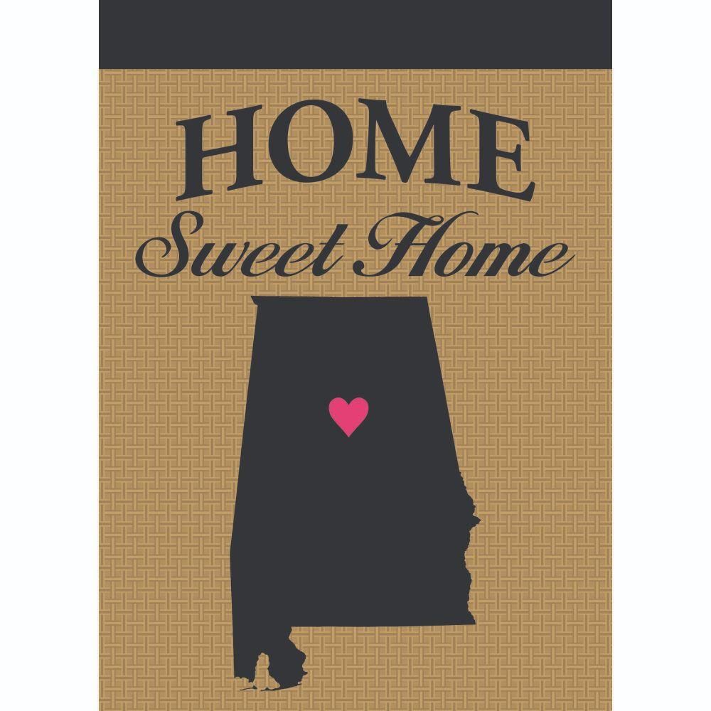  Ahs | Dickson Alabama Home Sweet Home Burlap Garden Flag | Alumni Hall