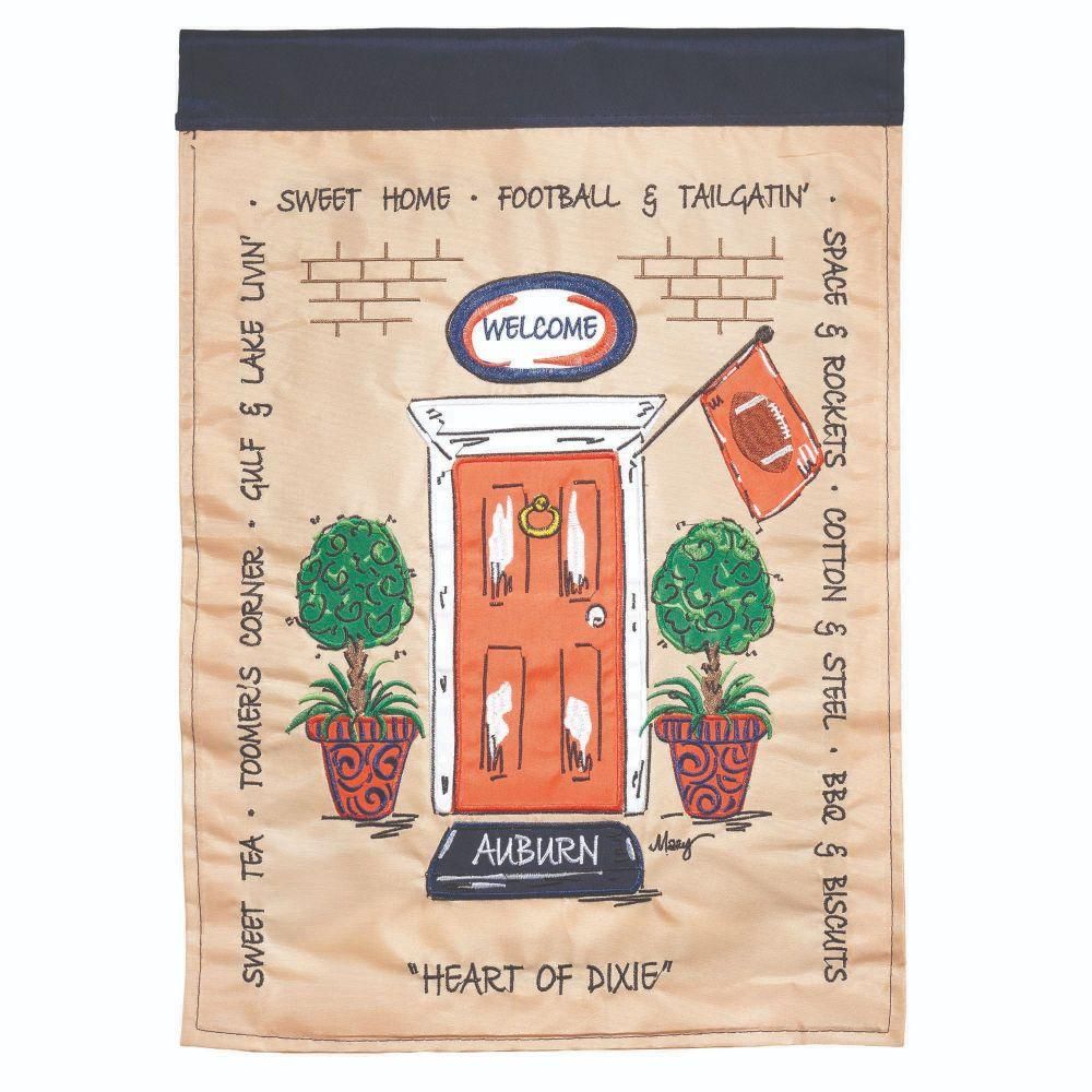  Ahs | Dickson Auburn Door Garden Flag | Alumni Hall