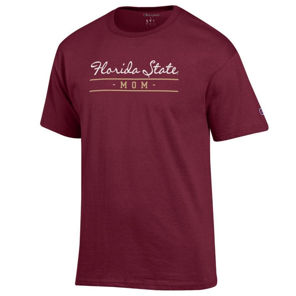 Fsu | Florida State Champion Women's Script Bar Mom Tee Alumni Hall