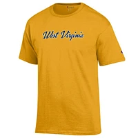 West Virginia Champion Women's Basic Script Tee