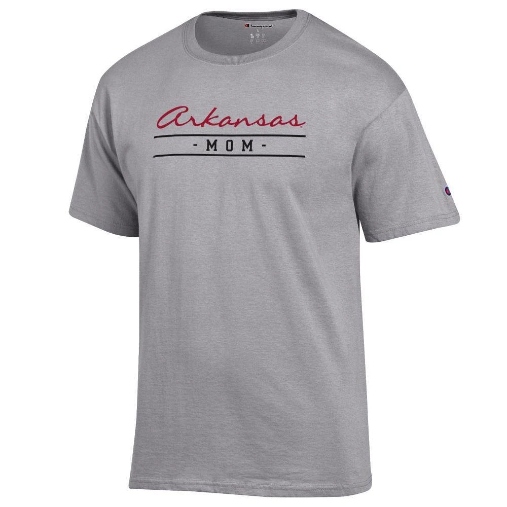 Arkansas Champion Women's Script Bar Mom Tee