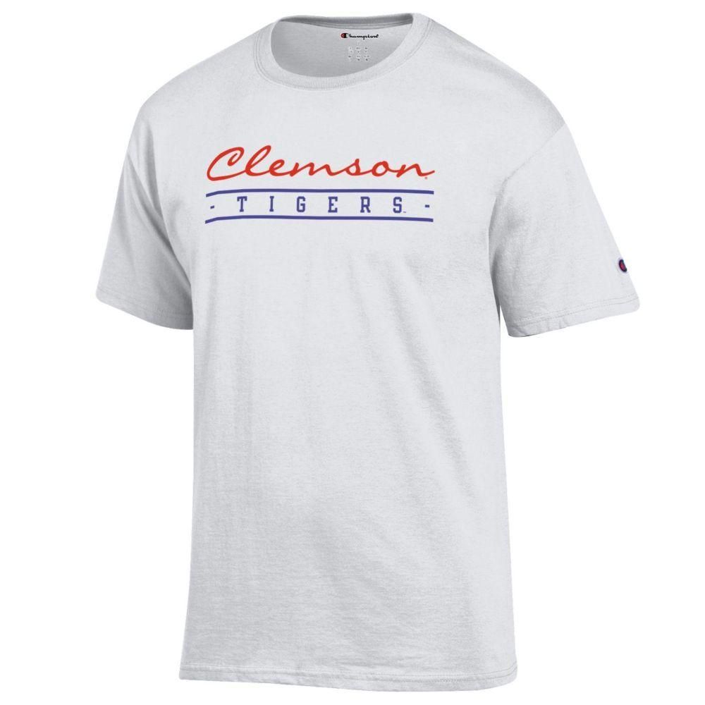 Clemson | Champion Women's Script Bar Mascot Tee Alumni Hall