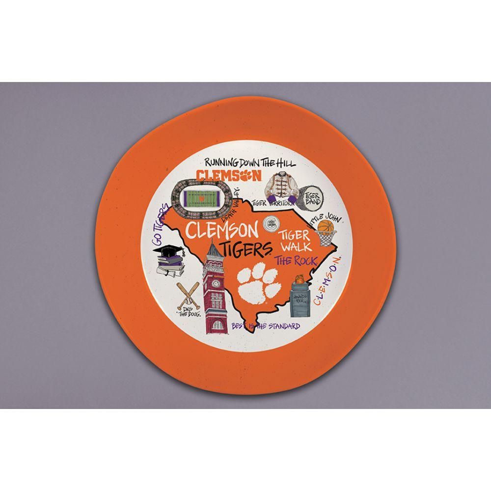 Clemson Magnolia Lane Melamine Bowl