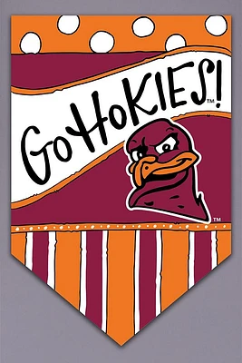 Virginia Tech Magnolia Lane Go Hokies Garden Flag