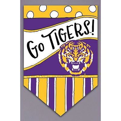 LSU Magnolia Lane Go Tigers Garden Flag