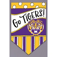LSU Magnolia Lane Go Tigers Garden Flag