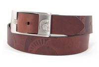 Michigan State Eagles Wings Brandish Leather Belt