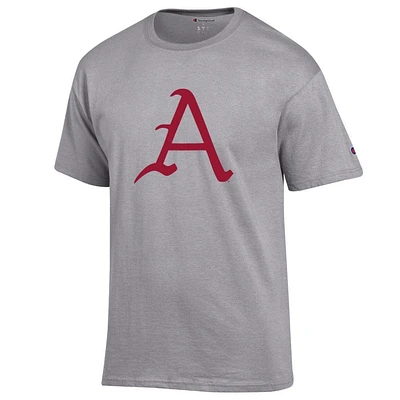 Arkansas Champion Men's Giant Logo Script A Tee