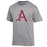 Arkansas Champion Men's Giant Logo Script A Tee