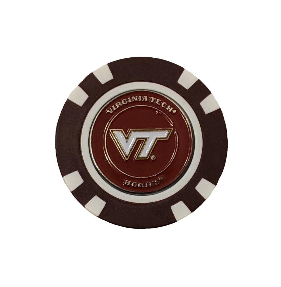  Vt | Virginia Tech Single Golf Chip W/Marker | Alumni Hall