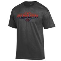 Aub | Auburn Champion Men's Vertical Football Tee Alumni Hall