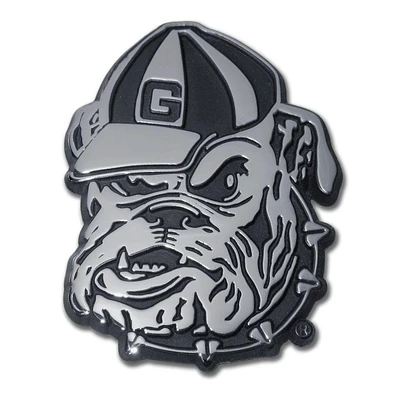Georgia Bulldog Chrome Auto Emblem