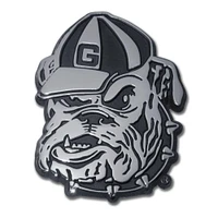 Georgia Bulldog Chrome Auto Emblem