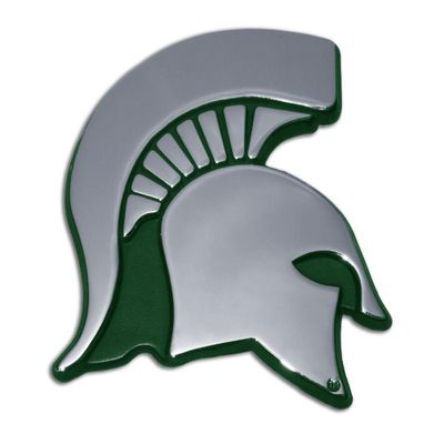  Spartans | Michigan State Color Chrome Auto Emblem | Alumni Hall