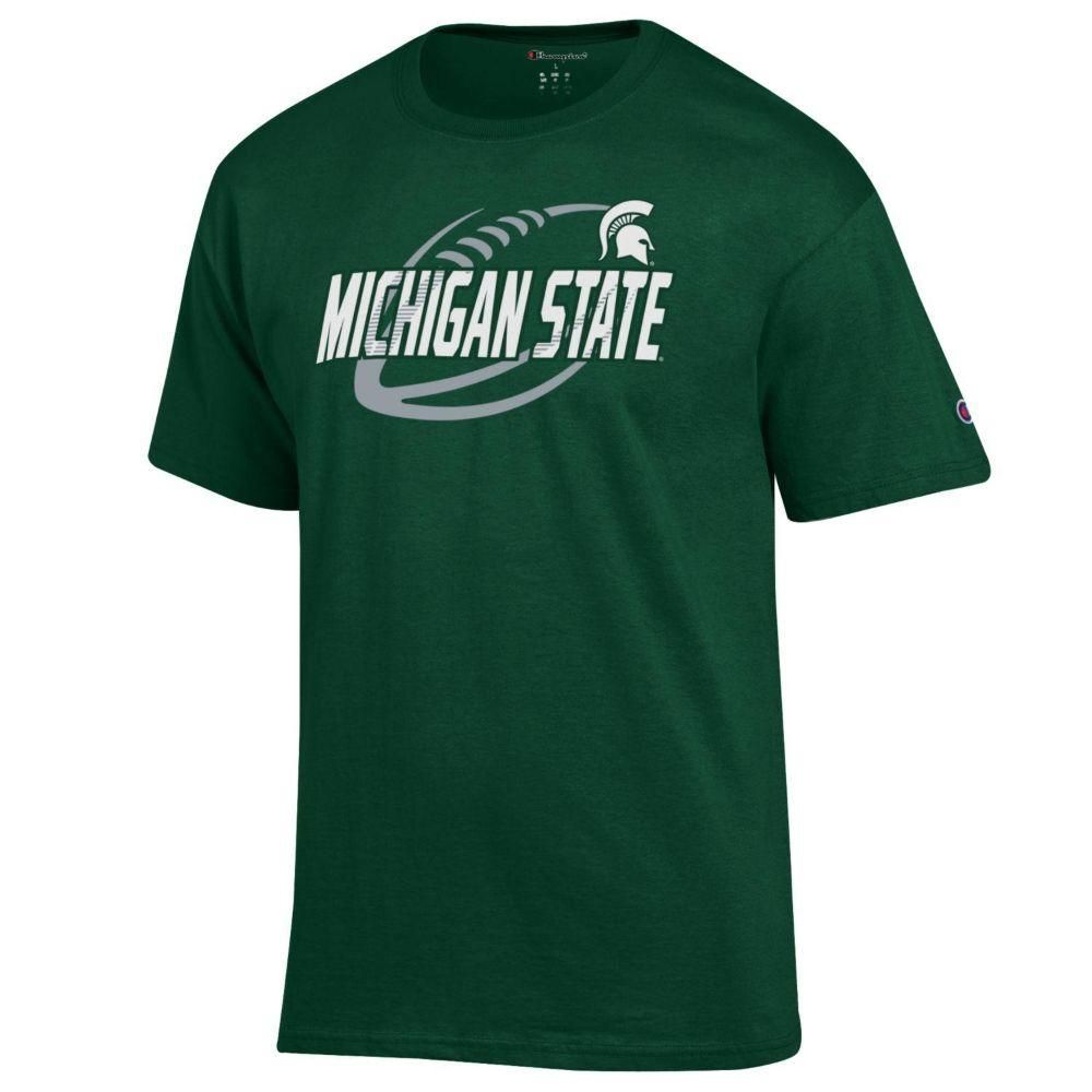 Spartans | Michigan State Champion Men's Football Slant Tee Alumni Hall