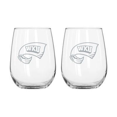  Wku | Western Kentucky Frost Curved Beverage Glass | Alumni Hall