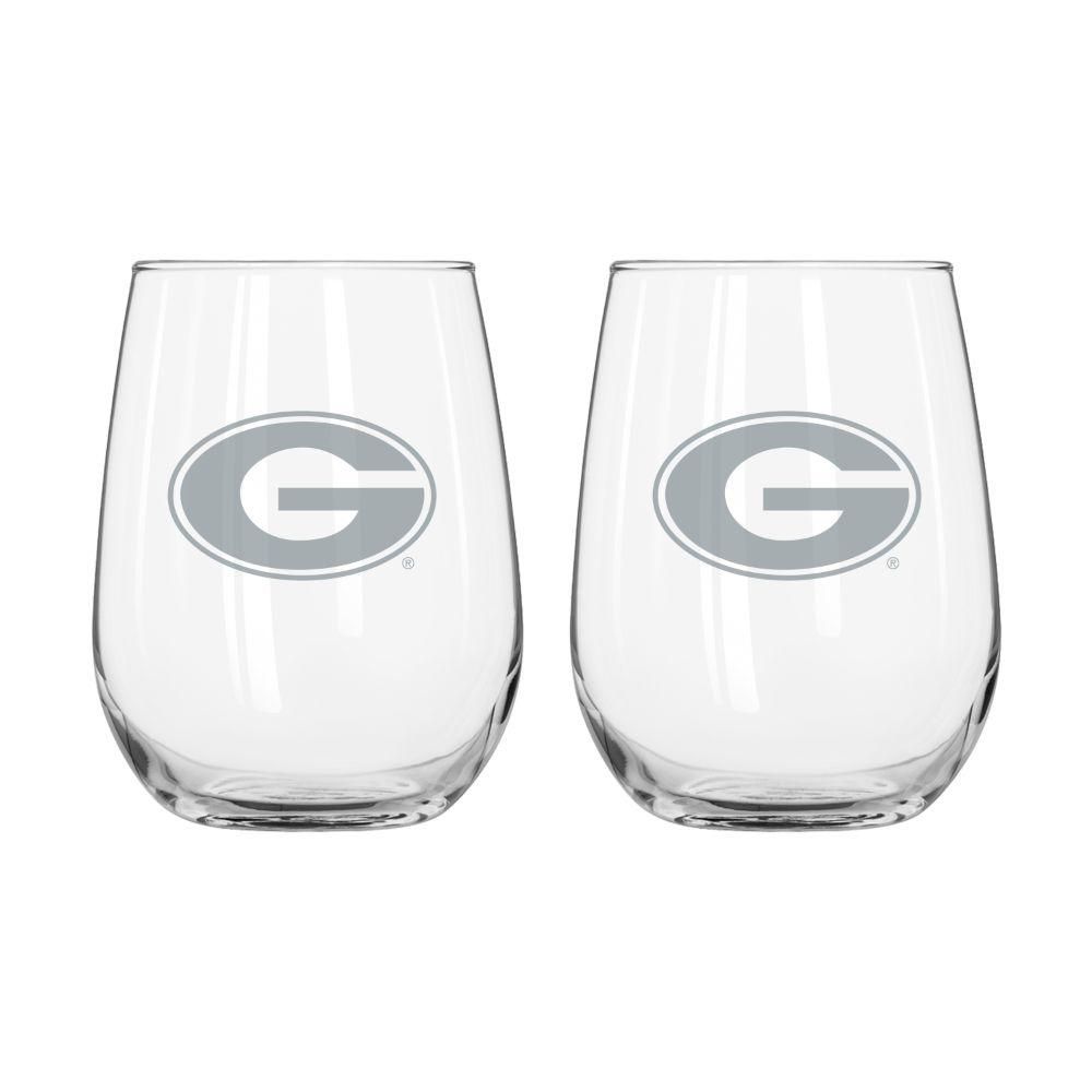  Dawgs | Georgia Frost Curved Beverage Glass | Alumni Hall