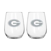  Dawgs | Georgia Frost Curved Beverage Glass | Alumni Hall